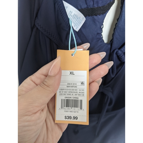 Kona Sol Navy Bathing Suit - Picture 4 of 7